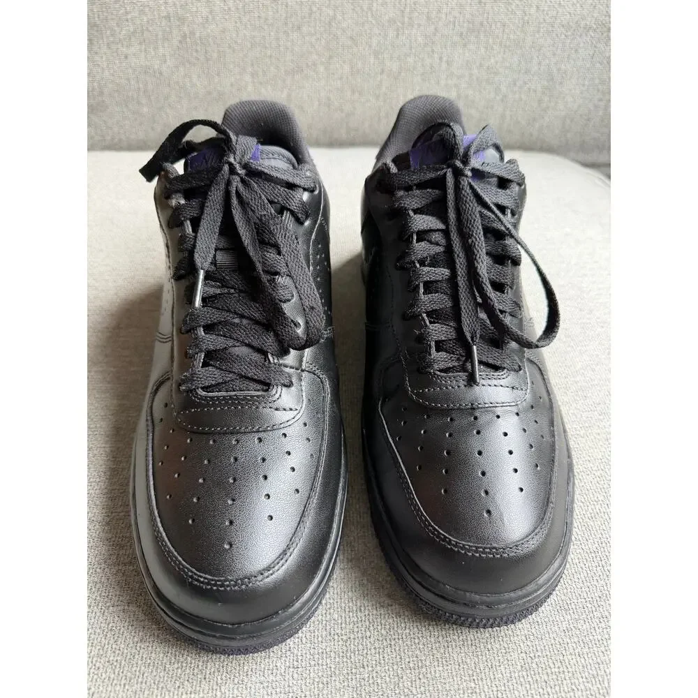 Nike Air Force 1 '07 Leather Black Ink Sneaker 315122-028 Men's 10